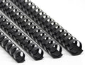Rayson CR12141618BK Plastic Binding Combs 1/2in. 9/16in, 5/8in, 11/16in, 19-Ring Letter Size, Black Comb Binding Spines, Multi-Size Pack of 80