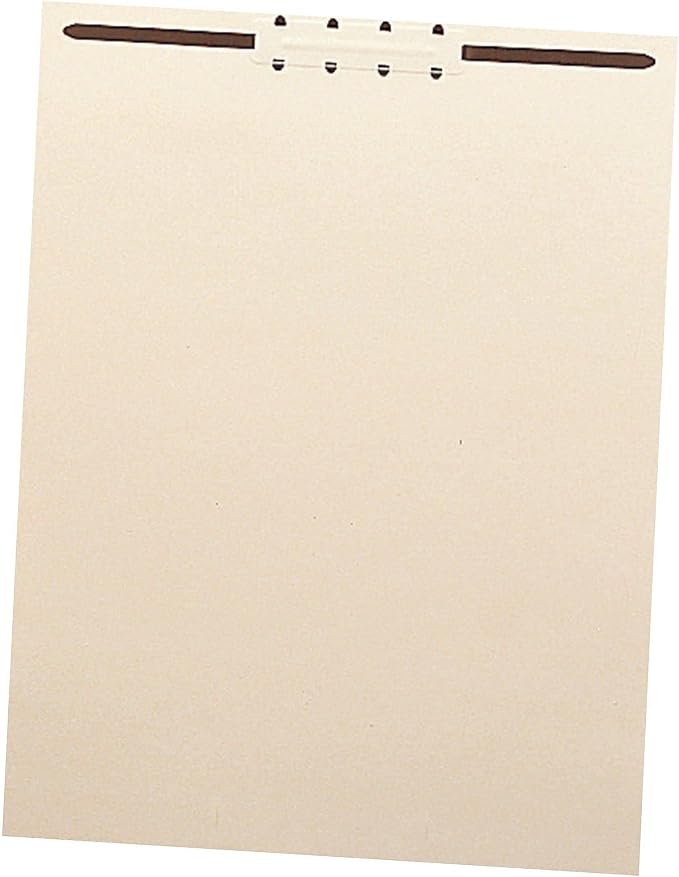Smead Manila File Backs with 2" Fastener, Letter Size, Manila, 100 per Box (35511)