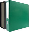 3-Ring Premium Binder & Slip Case - Evergreen, by Bindertek | 3" Spine Width, 525 Sheet Capacity, 2" D-Rings, Linen-Textured Covers, Steel Reinforced Edges