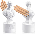 Jecery Julius Caesar Pencil Holder and Fun Caesar Pen Holder Resin Creative Furniture Decoration Bust Statue Pen for Back to School Gifts Desk Teacher Office Organizers Gift Decor