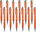 Yucold Customized ballpoint pens in bulk, personalized ballpoint pens with free engraving, for use in companies, enterprises, graduation anniversaries (Orange,39)