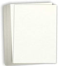 Hamilco Natural Linen Textured Cardstock Paper 8.5x11-80lb Cover Heavyweight Card Stock with Linen Finish for Inkjet Printers, Resumes, Invitations & Stationery (50 Sheets)