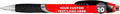 DISCOUNT PROMOS Ballpoint Pens With Rubber Grip - 10 pack - Customizable Text, Logo - Black Ink Ball Point Pen with Soft Touch Plastic - Red