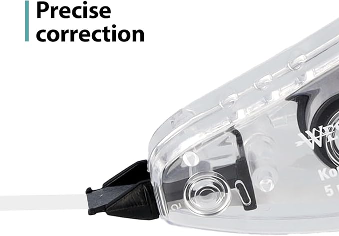 Westcott Correction Roller Correction Mouse with White Correction Layer 10 m x 5 mm Precise, High Coverage and Immediately Writeable E-743918 00