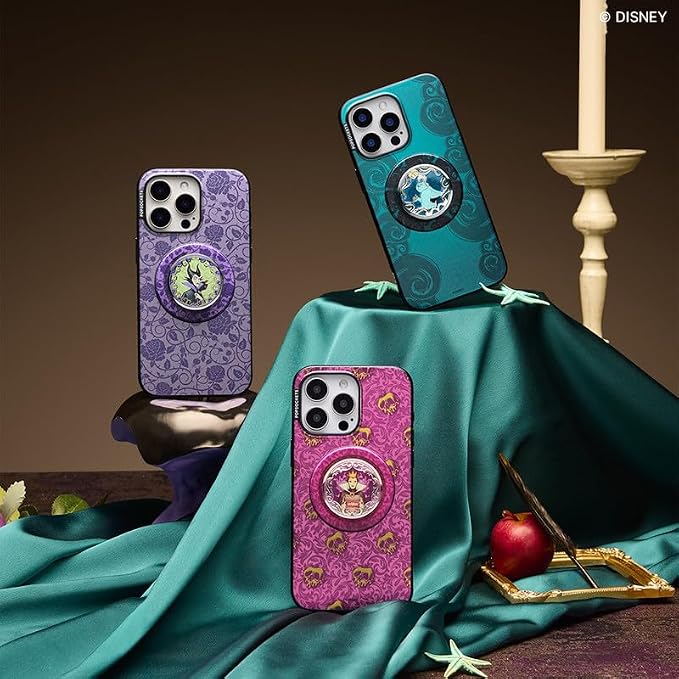 PopSockets Phone Grip for MagSafe, Magnetic Holder- Poison Apple | Removable, For Kindle / Android / iPhone, With Magnet, Disney, Mickey Mouse, Minnie, Enamel, Designs