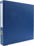 3-Ring Premium Binder - Navy, 2" Spine, by Bindertek | 325 Sheet Capacity, 1.25" D-Rings, Linen-Textured Covers, Steel Reinforced Edges, Spine Label Included