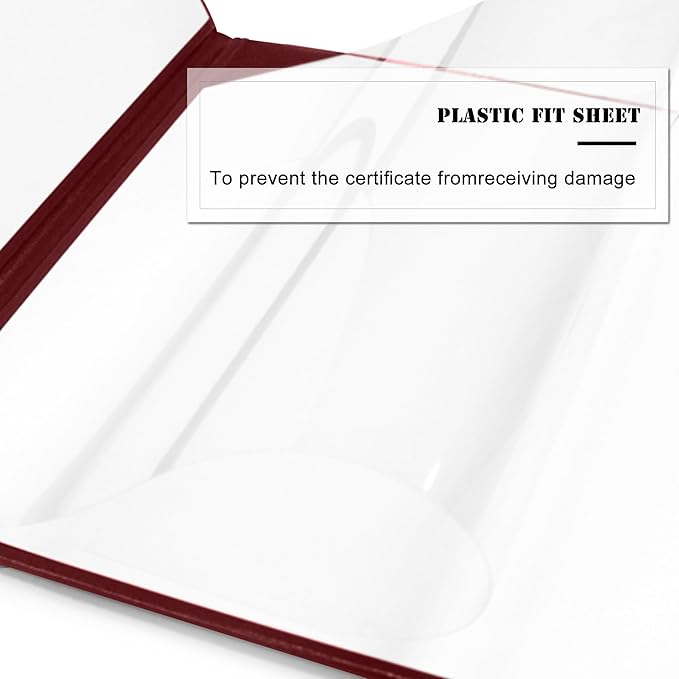 Diploma Cover 8.5” x11” Diploma Holder of Graduation Leatherette Padded Certificate（Tent Style