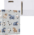 Cute Cows 3 Ring Binders 1.5 Inch Clear View Three Ring Binders Versatile Binder for Work School Office Supply 1 Pack