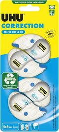 UHU Set of 4 Mini Corrector Rollers 6 x 5 mm