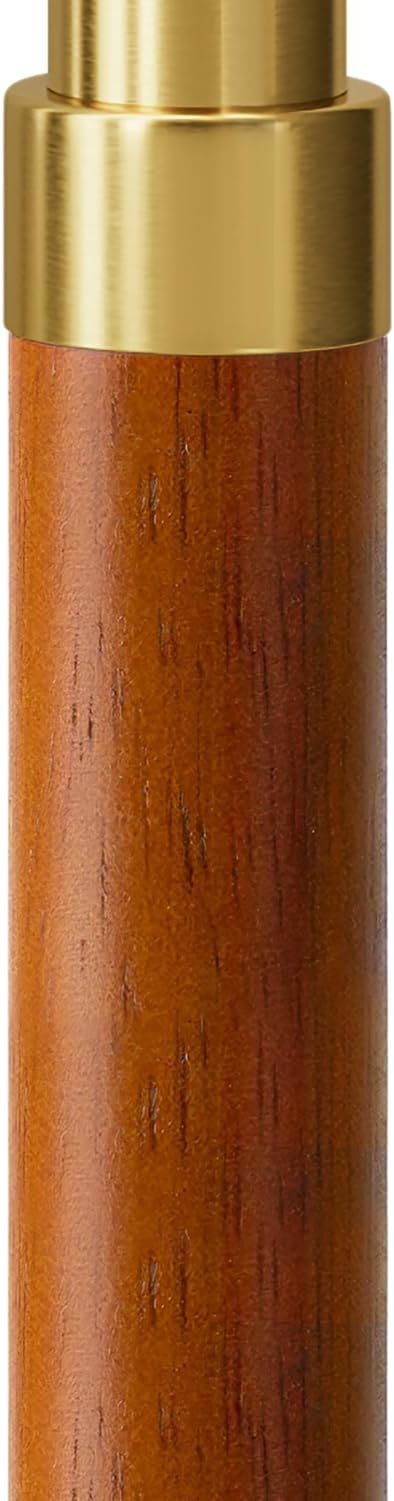 G-SAFAVA Real Wood Floor Lamps for Living Room Bedroom, 62.5" Mid Century Modern Lamp Gold Standing Tall Arc Lamps with Foot Switch, Floor Lamps for Nursery Office Decor Corner Reading Room Light