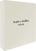 Custom Binder 2" Thick Personalized with Business or Name (White)