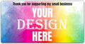 100-500 Custom Stickers Personalized Labels, Customized Stickers with Any Image Logo and Text. Custom Stickers for Business LogoThank You Labels,etc. (Rectangle,5X2 Inch)