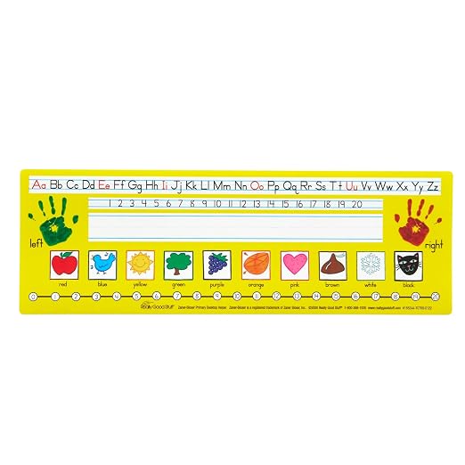 Really Good Stuff Zaner-Bloser Print Desktop Nameplates, 24-Pack