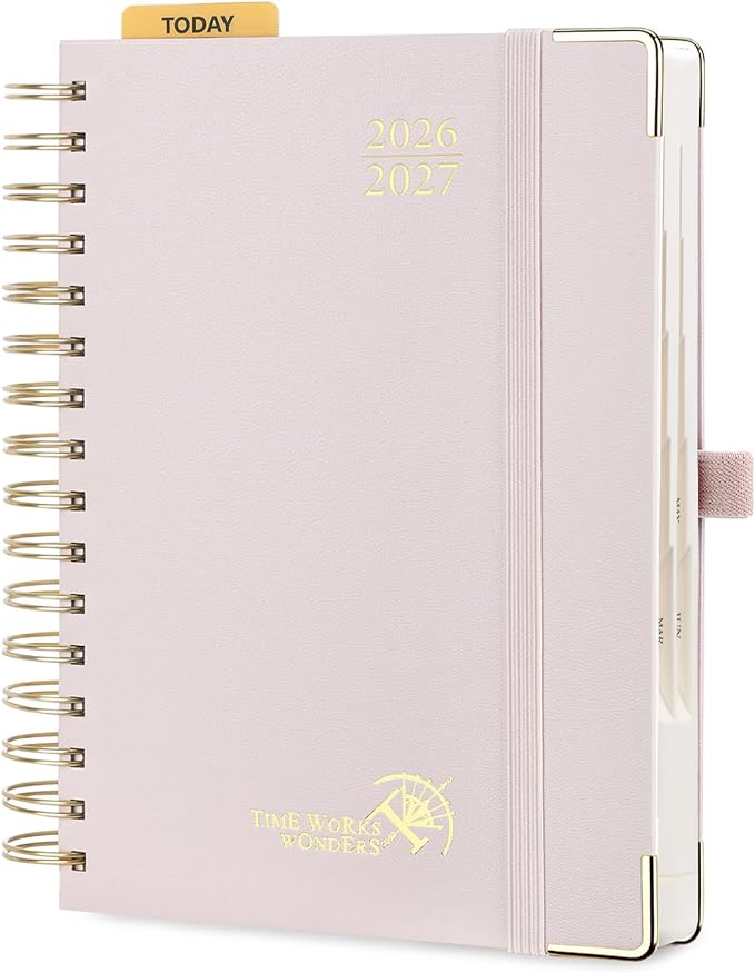 POPRUN 2026-2027 Daily Planner One Page Per Day, 5.75" x 8.5", Day Planner