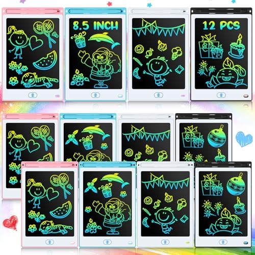 Tinlade 12 Pack LCD Writing Tablet for Kids, 8.5 Inch Drawing Pad