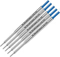 5 Genuine Intrepid Flawless Flow Medium Refills for Papermate Lubriglide, Aspire, PhD Pens, Bulk Packed (Blue)