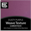 Dusty Purple—12x12 Textured Cardstock | 80lb Textured Purple Scrapbook Paper | Premium Cardstock for Cricut Cutting | 25 Sheets