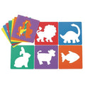 Colorations - EANST Animal Shape Stencils Set of 12 8" Plastic Stencils for Kids Arts and Crafts Material | Washable Plastic, Jumbo and Sturdy, Great for Creating Art, Kids' Stencils
