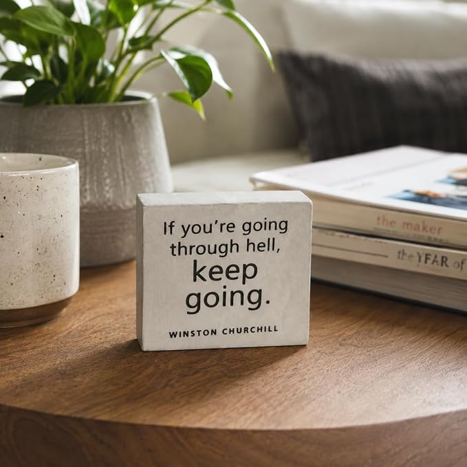 Keep Going Paperweight | Handcrafted Pewter Paperweight For Desk Home And Office | Made In USA