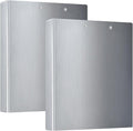 3-Rings Notebook Binders 1.5 in Binder with Pockets 1/2 Pack School Supply 200 Sheets Silver Metallic Gradient Scratches Titan Steel