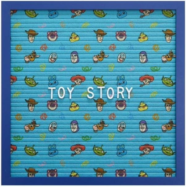 Disney Pixar Toy Story 12"x12" Letter Board,Message Board Sign for Desk, Room Decor, Quotes, Notes & Personalized Display,Includes 145 Characters