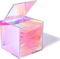 KissYou Acrylic Box Clear Square Cube with Hinged Lids Transparent Display Storage Box Coffee Pod Holder Organizers Accessories