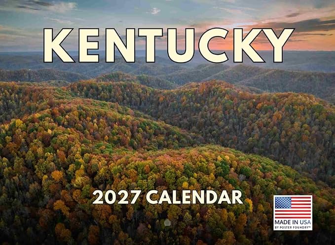 Kentucky Calendar 2027 Monthly Wall Calender 12 Month
