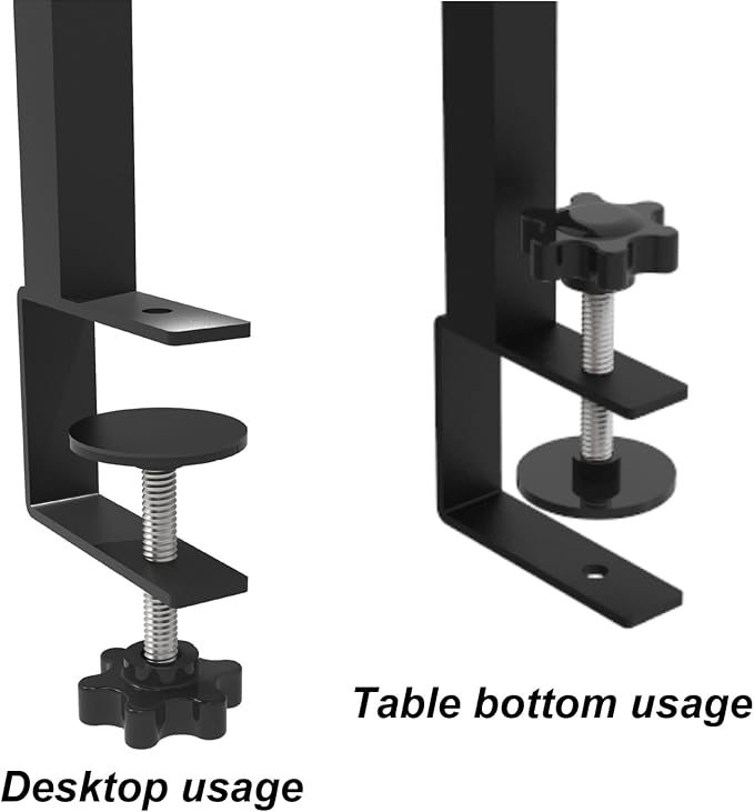 2-Tier Clamp-On Desk Shelf Organizer, Steel 16in Desk Shelf, Large | Heavy Duty, Expandable Above/Under Desk Storage Shelves, Desktop Extender Accessories for Office Study Room and Game Rooms