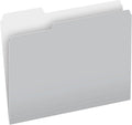 Pendaflex Two-Tone Color File Folders, Letter Size, 1/3 Cut, Gray, 100 Per box (152 1/3 GRA)
