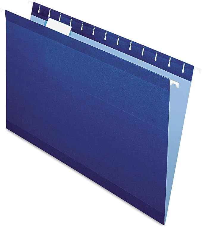 Pendaflex Recycled Hanging Folders Navy, Legal