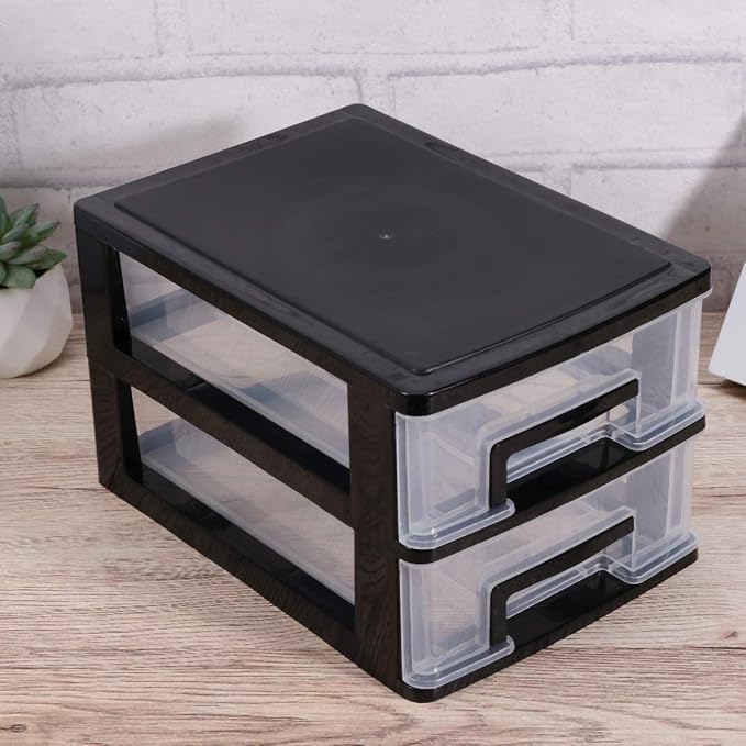 Cosmetic Organizer Mini Plastic Drawer Organizer Plastic Storage Drawers Storage Bins with Drawers Home Office Desktop Organizer Small Storage Drawer for Craft,Bathroom,Dorm,Desk