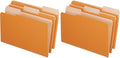 Pendaflex 435013ORA Interior File Folders, 1/3 Cut Top Tab, Legal, Orange (Box of 100) (Pack of 2)