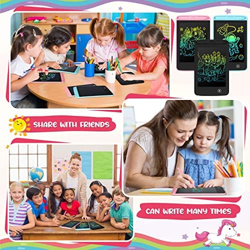 Zhehao 20 Pcs 6.5 Inch LCD Writing Tablet for Kids, Black, Blue, Pink