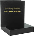 Not for Profit Corporate Kit (Black) - Binder, Slipcase, Membership Certificates, & Customizable Index Tabs