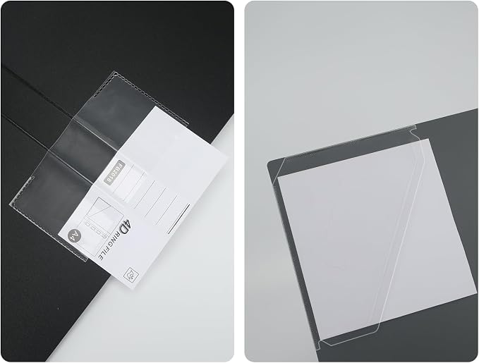 4 Ring Binders 0.8 Inch D Ring,4 Pack D Ring Binder A4,4 Ring（Black）