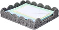 Woven Letter Tray, Paper Tray Organizer for Papers, Documents, Folders, Notebooks, and Stationery, Magazine File Holder, Mail Basket, Desk Organizers and Accessories, Office School Home Storage, Gray