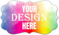 100-500 Custom Stickers Personalized Labels, Customized Stickers with Any Image Logo and Text. Custom Stickers for Business LogoThank You Labels,etc. (Fancy Frame,3X2 Inch)