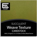 SUCCULENT—12x12 Textured Cardstock | 80lb Textured Green Scrapbook Paper | Premium Cardstock for Cricut Cutting | 25 Sheets