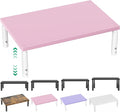 Adjustable Monitor Stand Riser for Desk, Wood Computer & Laptop Stand, Desk Organizers and Accessories, Office Desk Accessories & Workspace Organizer for Home Office Supplies, Pink
