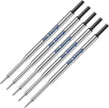 5 Pen Savings Ballpoint Pen Refills Compatible with Papermate Lubriglide, Aspire, PhD Pens, Medium Point, Bulk Packed (Black)