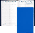 Quo Vadis 2026 Minister - Weekly/Monthly Planner - 12 Months, Jan. to Dec. - 6 1/4 x 9 3/8" - Grained Faux Leather Club Blue Cover- Time Management Appointment Organizer