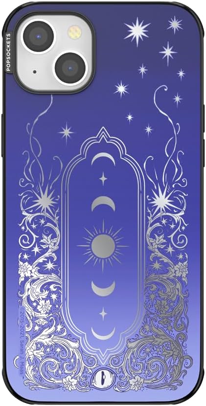 PopSockets iPhone 14 Plus Phone Case with MagSafe, Wireless Charging Compatible, Bookish - Mirror Curse Breaker