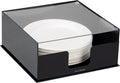 Mind Reader Paper Plate Holder, Covered Dispenser, Dinner Party Essentials, Plate Caddy, Acrylic, 11"L x 11"W x 5"H, Black