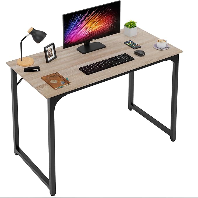 FDW 39 inches Computer Desk, Modern Simple Style Desk for Home Office, Study Student Writing Desk,Nature