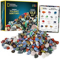 National Geographic Polished Stones and Crystals 10 Lb. Bulk Collection | 10 Lbs. of 3/4-Inch Tumbled Stones, Real Rocks and Crystals, Bulk Craft Supplies, Rock Collection, Geology Activity