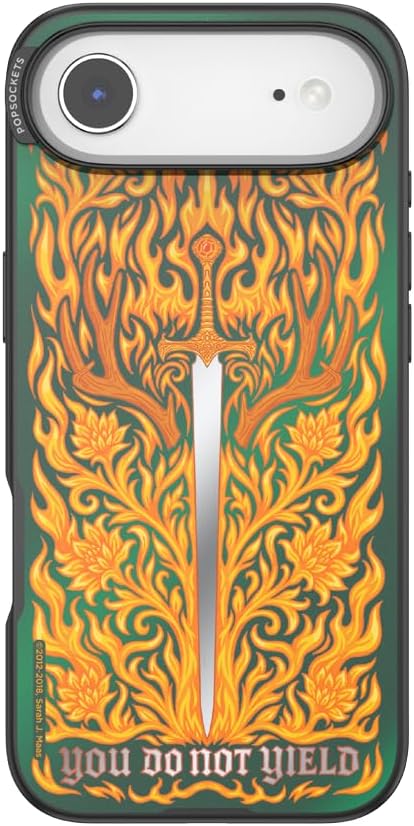 PopSockets iPhone 17 Air Phone Case with MagSafe- Fireheart | Magnetic, Wireless Charging, Camera & Drop Protection, Acotar, Throne, Glass, Sarah, Dragon