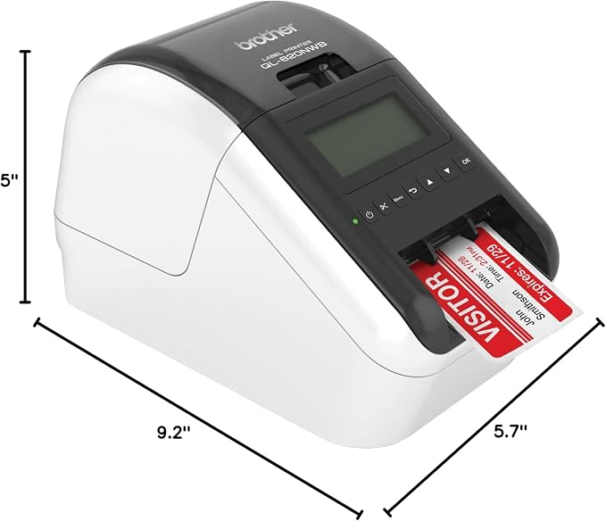 Brother Printer Labeler, Wireless Label Printer (RQL820NWB Renewed)
