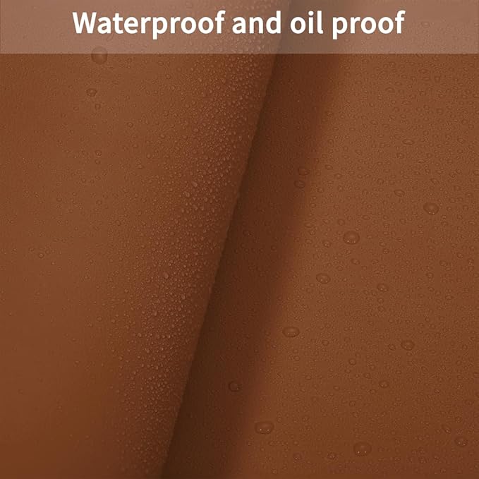 Zinkooat Desk Pad Mat - 14x48 Inch Waterproof Easy to Clean Can Conceal Flaws Protector The Table Top from Scratches Used for Coffee Table Office Table Dresser(Brown+Gray 14x48)