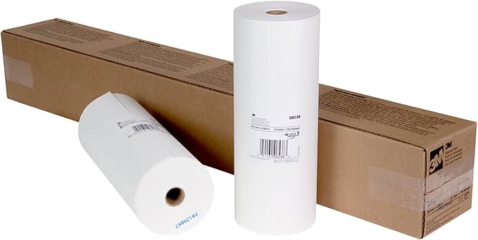 3M White Masking Paper 06538, 12 in x 750 ft