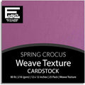 Spring Crocus—12x12 Textured Cardstock | 80lb Textured Purple Scrapbook Paper | Premium Cardstock for Cricut Cutting | 25 Sheets